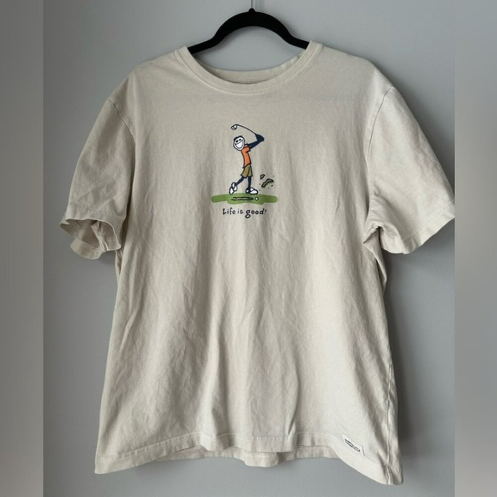 Life is‎ good golf t shirt men’s large